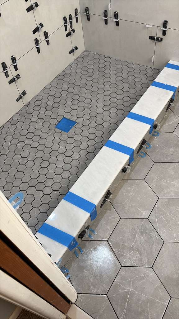 Tile project by King Installer
