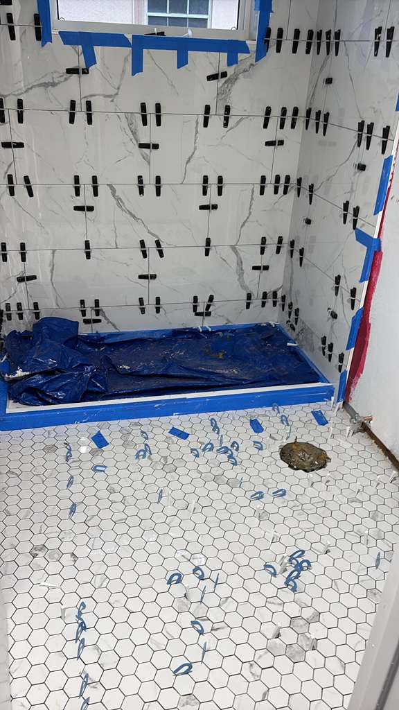 Tile project by King Installer